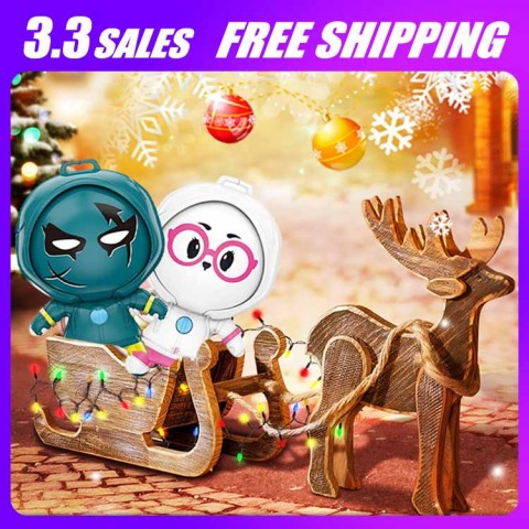 Cartoon portable mini hanging neck portable negative ion purifier necklace