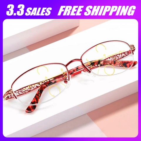 Lady progressive reading glasses