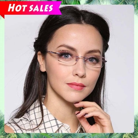 2021 Ladies fashionable diamond-cut reading glasses