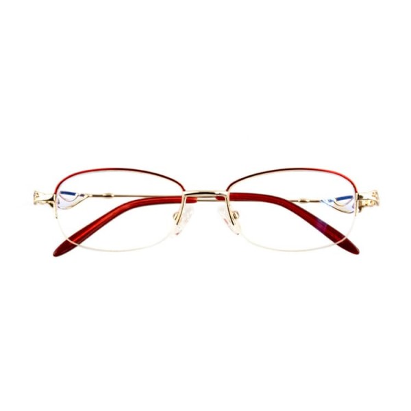 2021 eye protection half frame crystal reading glasses