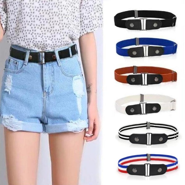 Buckle-free Invisible elastic waist belt..