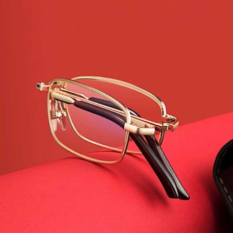 2021 Gold Folding Transition Progressive Multifunctional Reading Glasses