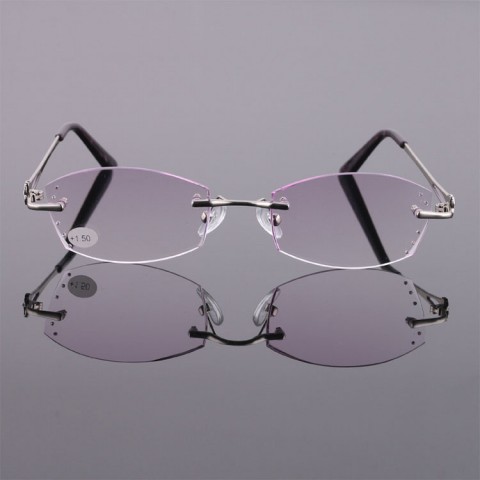 2021 Ladies fashionable diamond-cut reading glasses