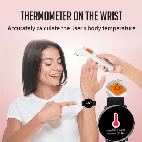 Thermometer Ultra-thin Watch Face Smart Watch